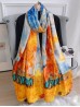 Premium Silk Feeling Wheatfield Painting Design Scarf